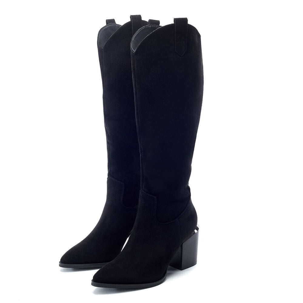 Goldyn Black Alcantara Boots