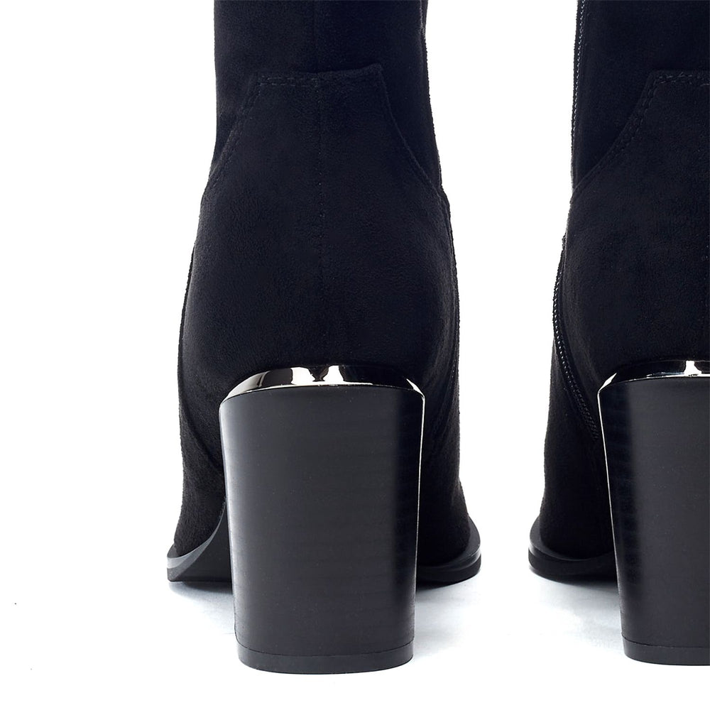 Goldyn Black Alcantara Boots