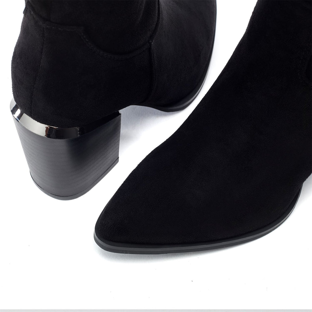 Goldyn Black Alcantara Boots