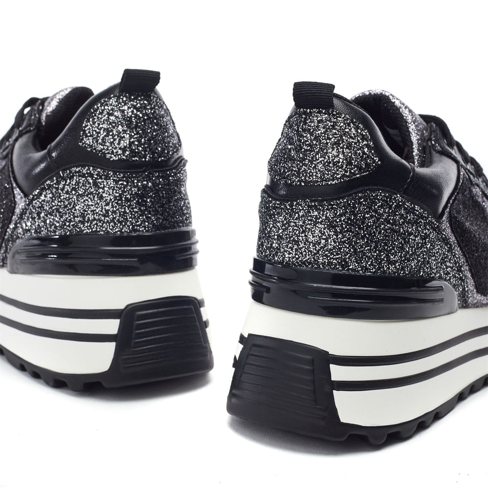 Graye Black Textile Trainers