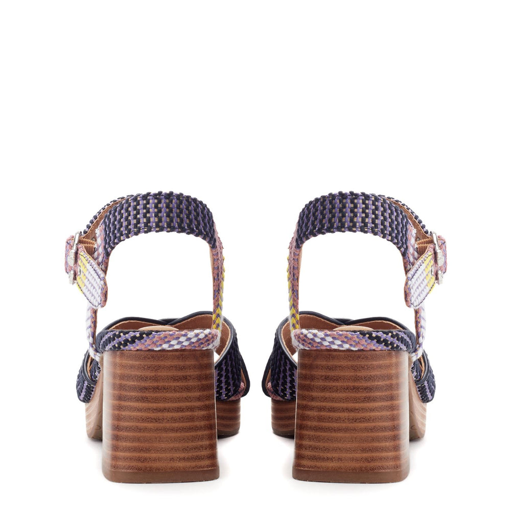 Grechian Navy Textile Sandals