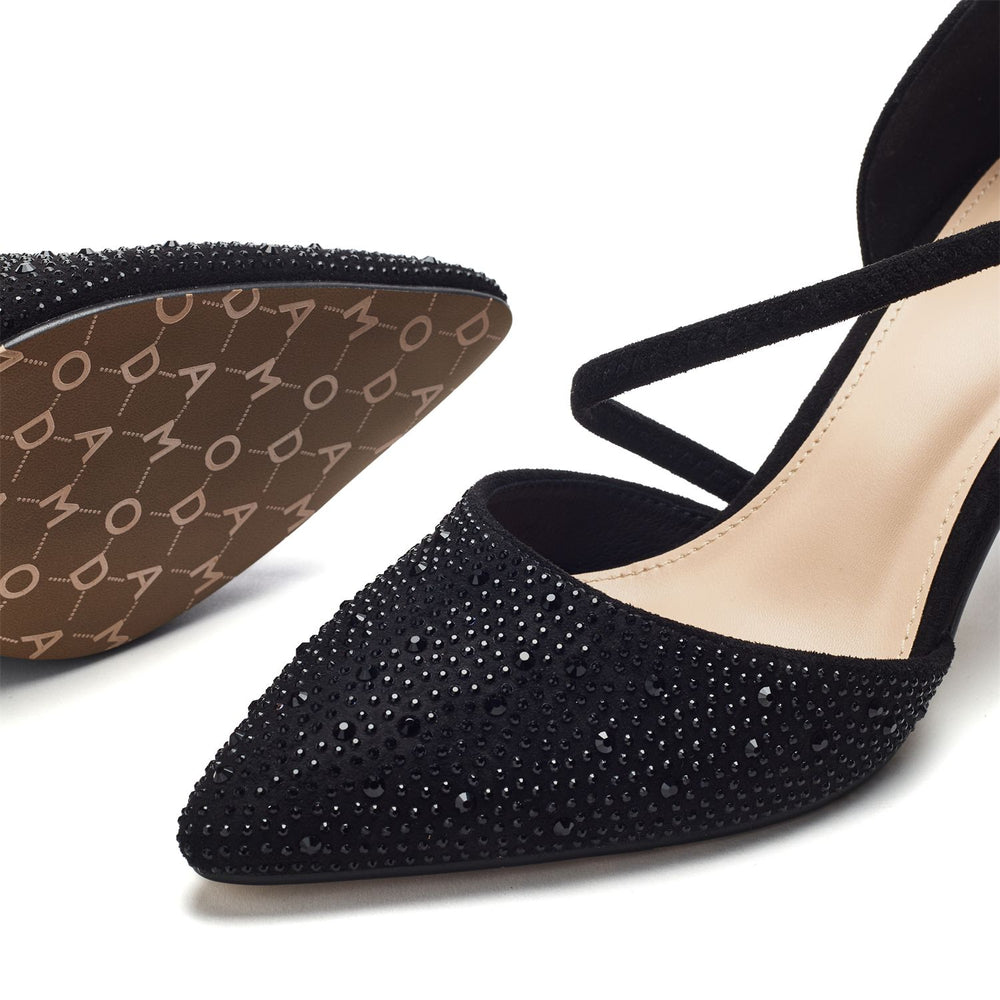 Hamana Black Alcantara Shoes