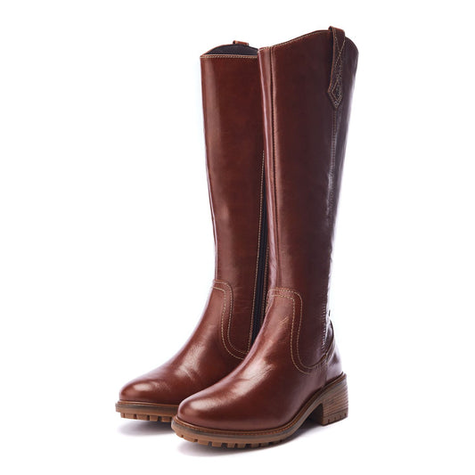 Hazay Tan Leather Boots