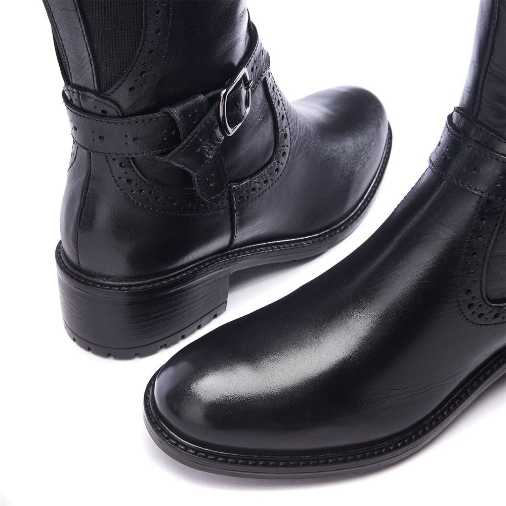 Hesdin Black Leather Boots