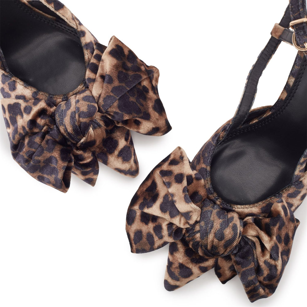Himilaya Leopard Velvet Shoes