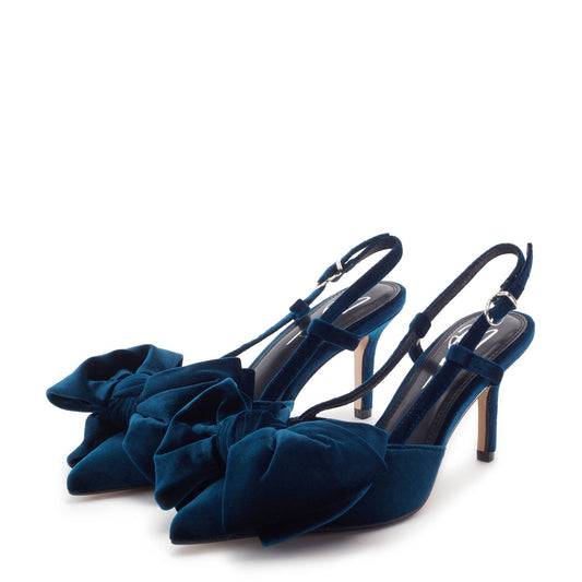 Himilaya Teal Velvet Shoes