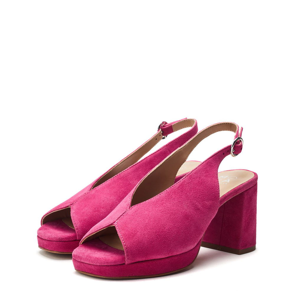 Jacinta Pink Suede Sandals