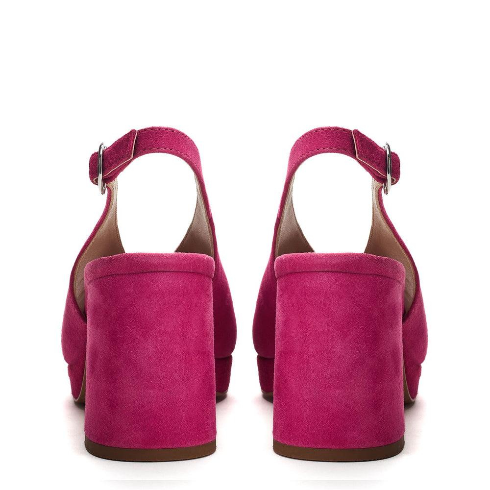 Jacinta Pink Suede Sandals