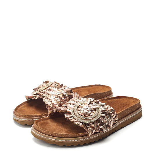 Jarilla Bronze Leather Sandals