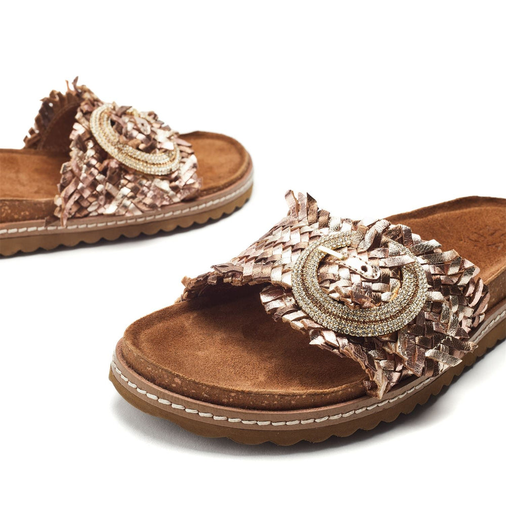 Jarilla Bronze Leather Sandals