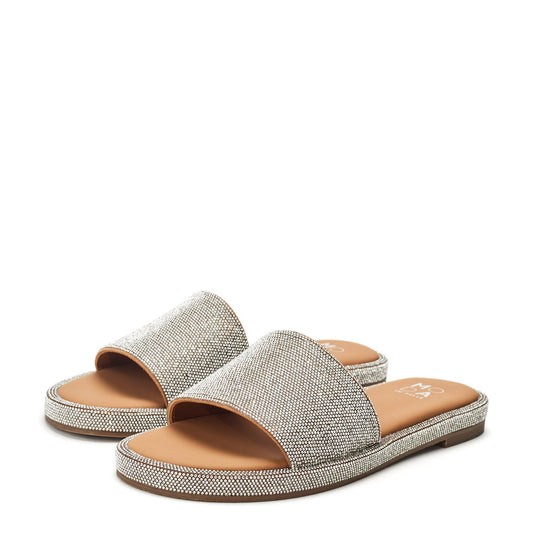 Jaz Silver Metallic Sandals