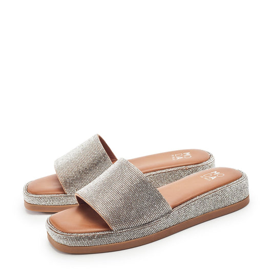 Jelena Silver Diamante Sandals