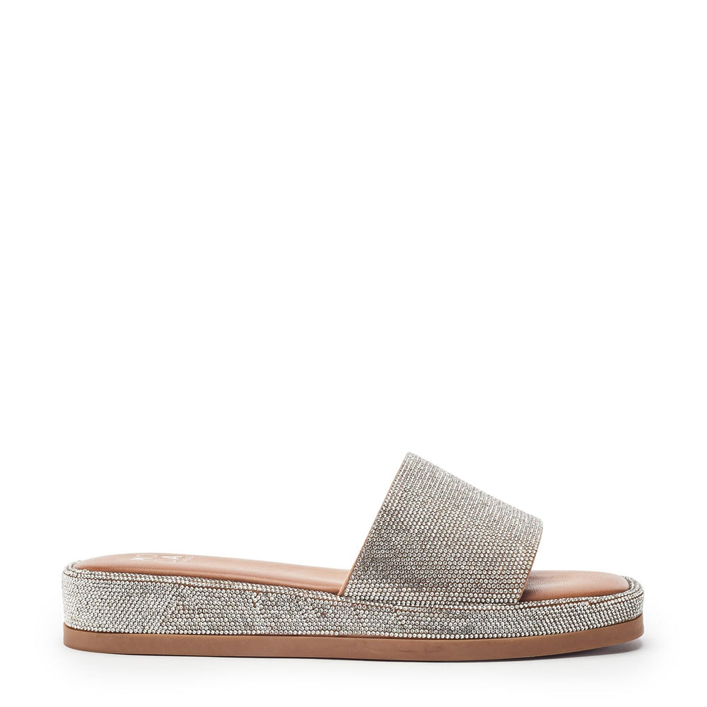 Jelena Silver Diamante Sandals