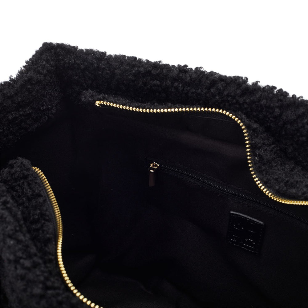 Jemima Bag Black Faux Fur 