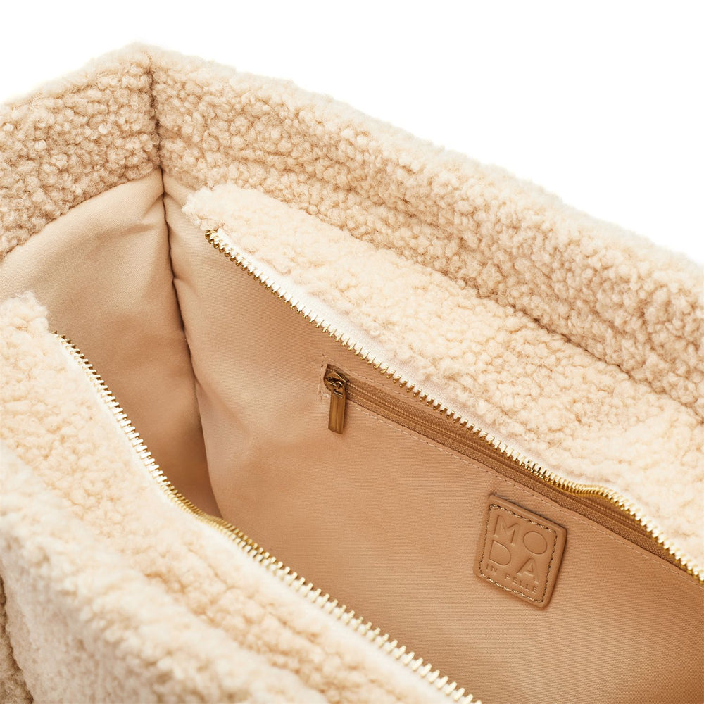 Jemima Bag Cream Faux Fur 