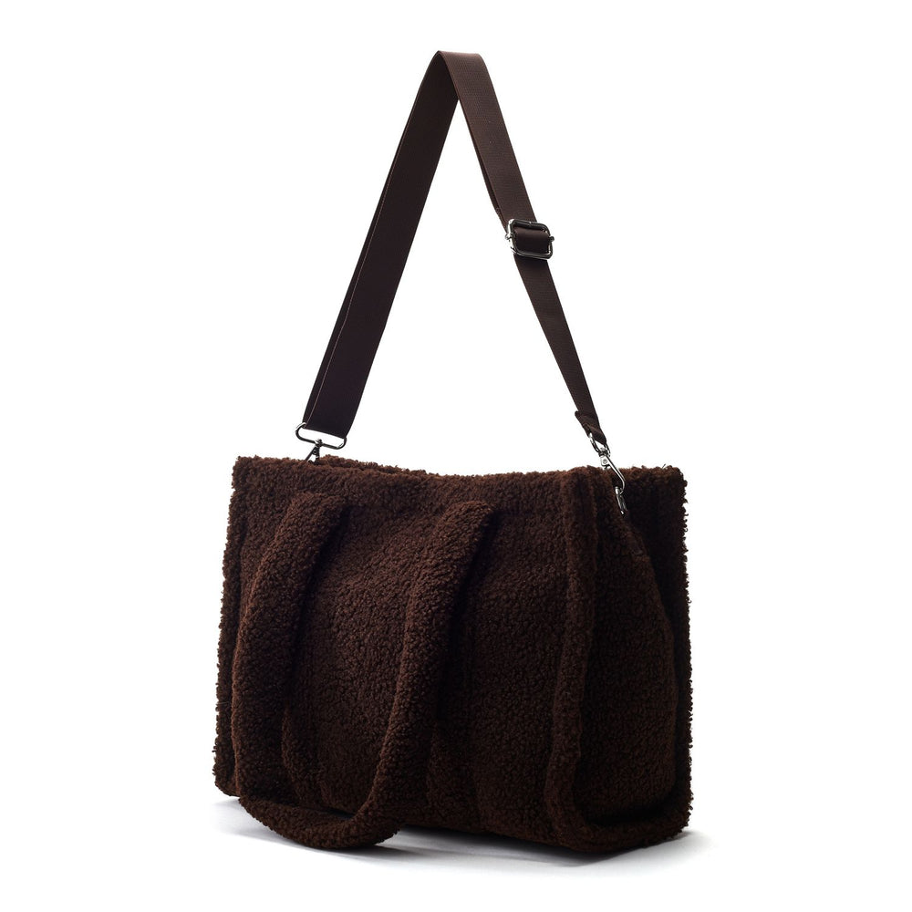 Jemima Bag Dark Brown Faux Fur 