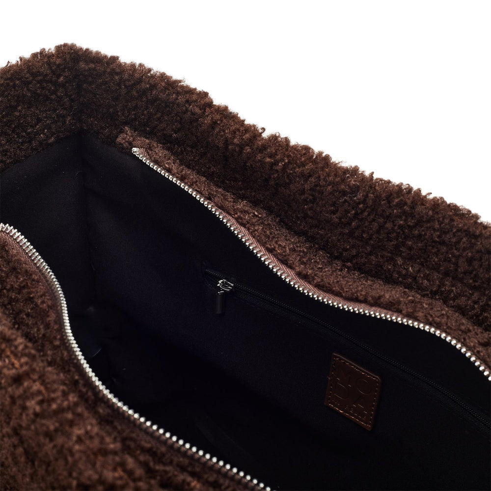 Jemima Bag Dark Brown Faux Fur 