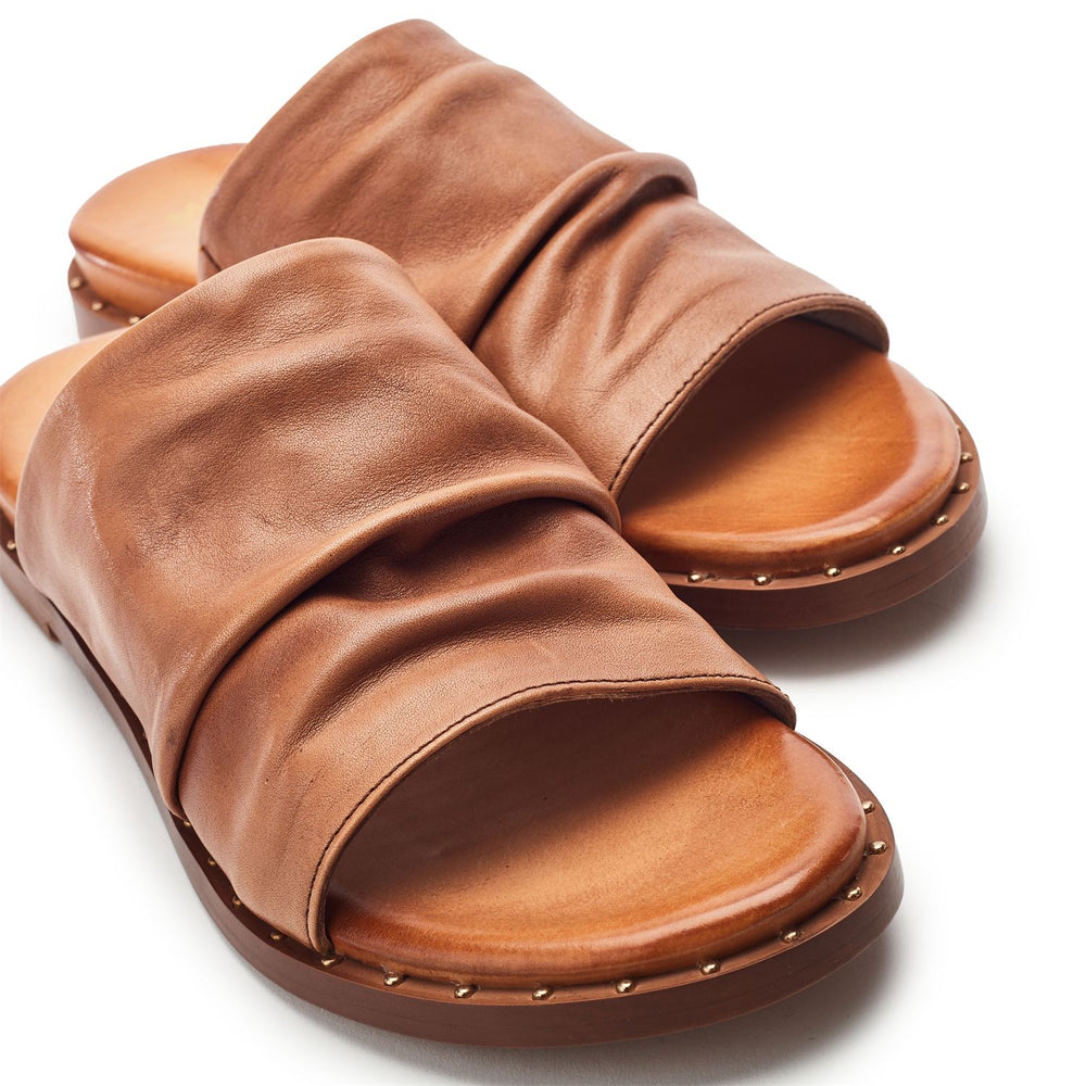 Jerri Tan Leather Sandals