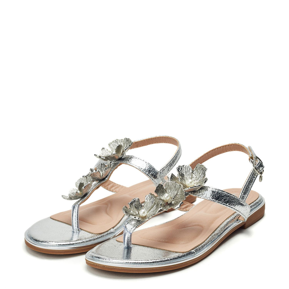 Jewelle Silver Porvair Sandals