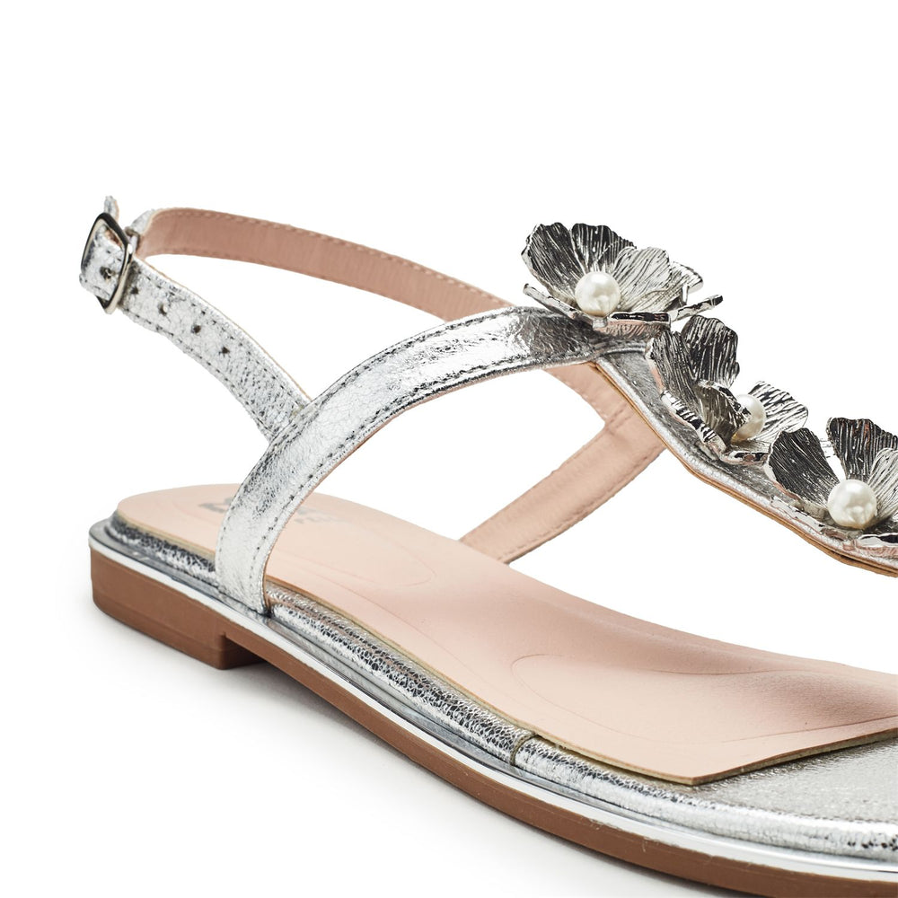 Jewelle Silver Porvair Sandals