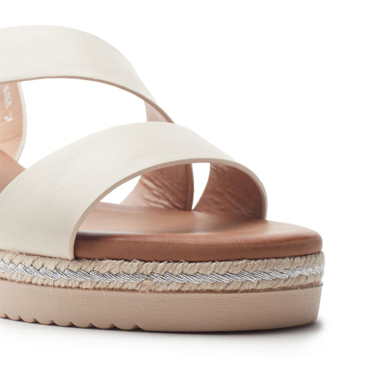 Joani Off White Porvair Sandals