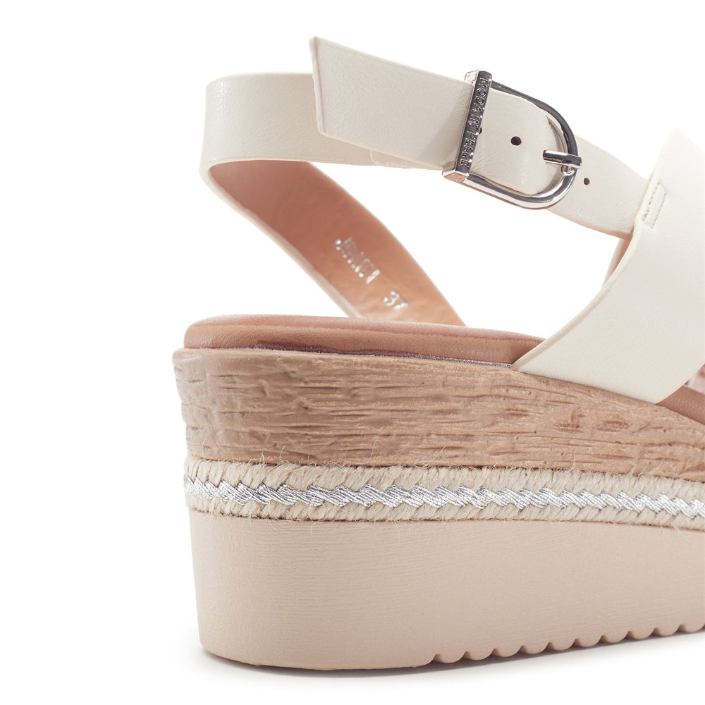Joani Off White Porvair Sandals