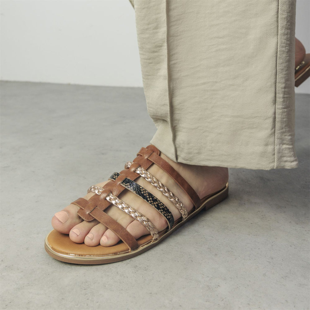 Junie Tan Porvair Sandals