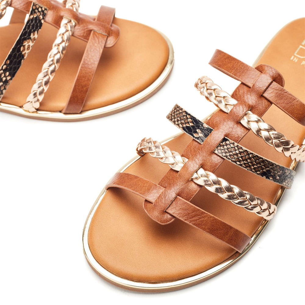 Junie Tan Porvair Sandals