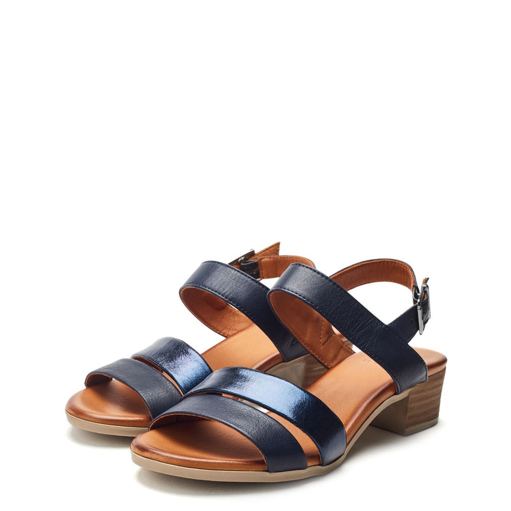 Kala Navy Leather Sandals