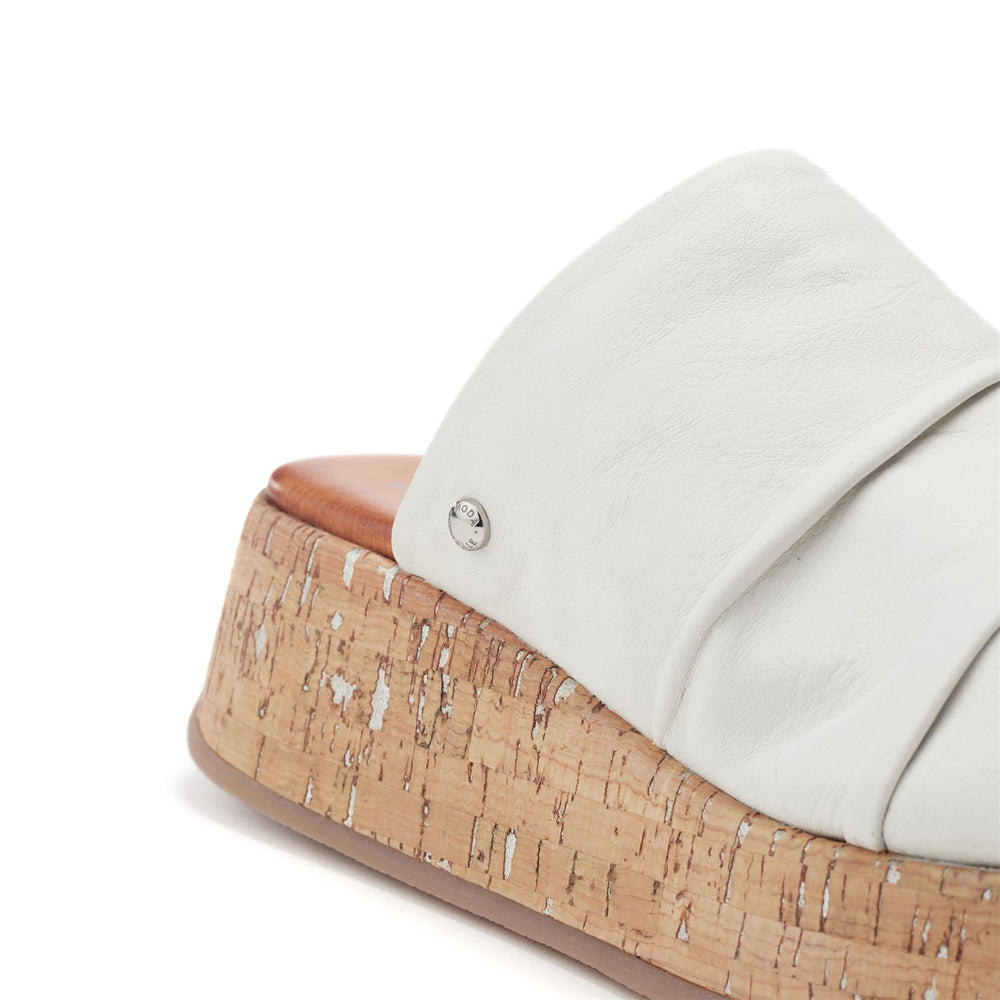 Kalimeres White Leather Sandals