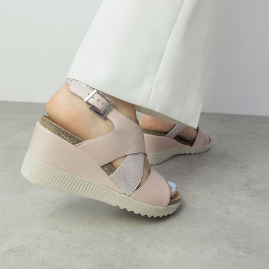 Kalina Cameo Leather Sandals
