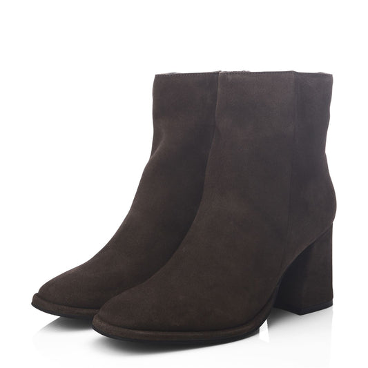 Kalinda Khaki Suede Boots