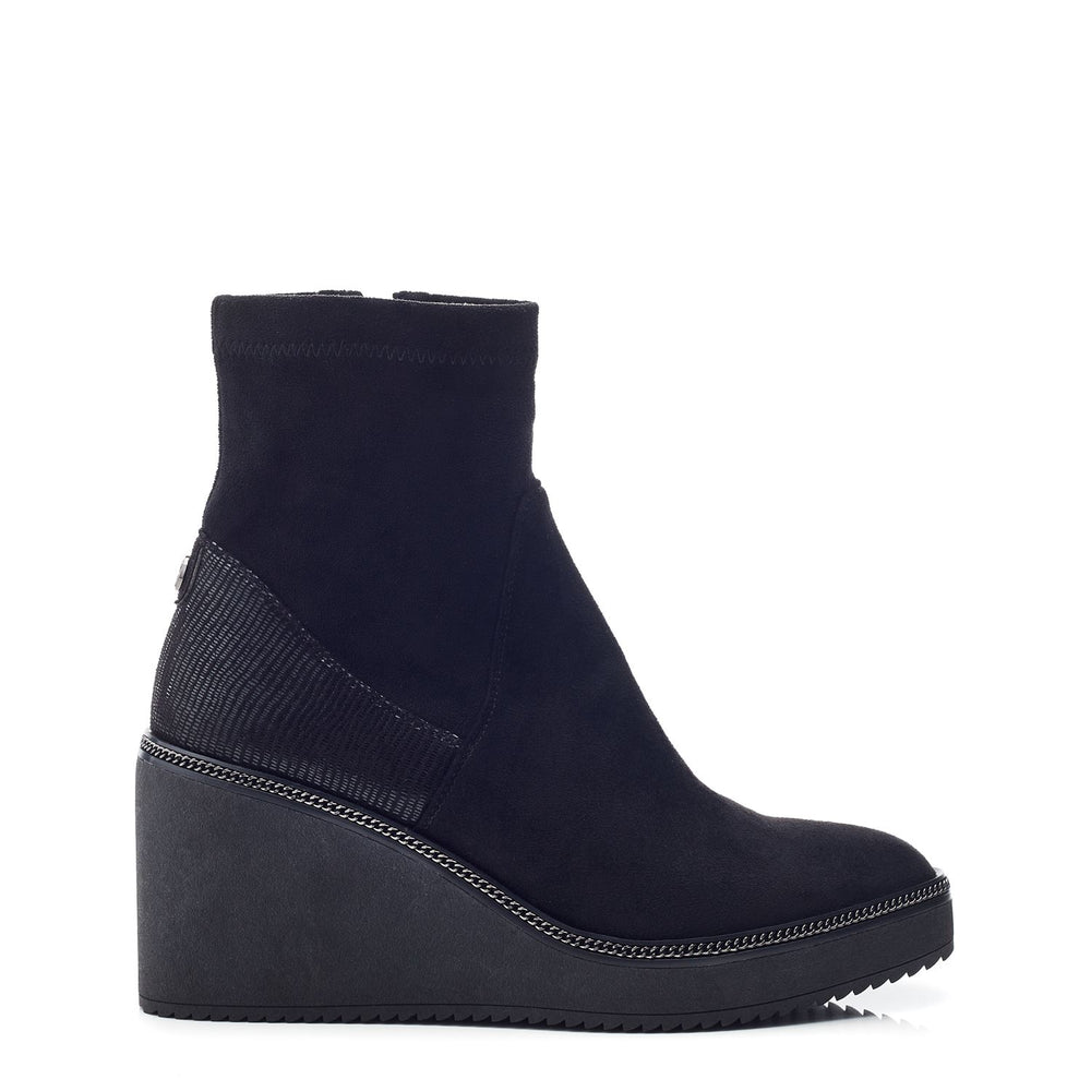 Kallie Black Alcantara Boots