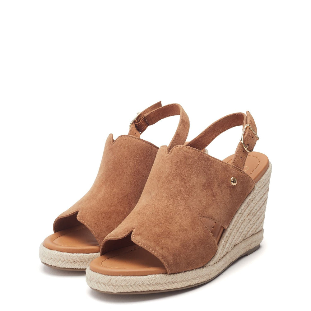 Kanji Tan Suede Sandals