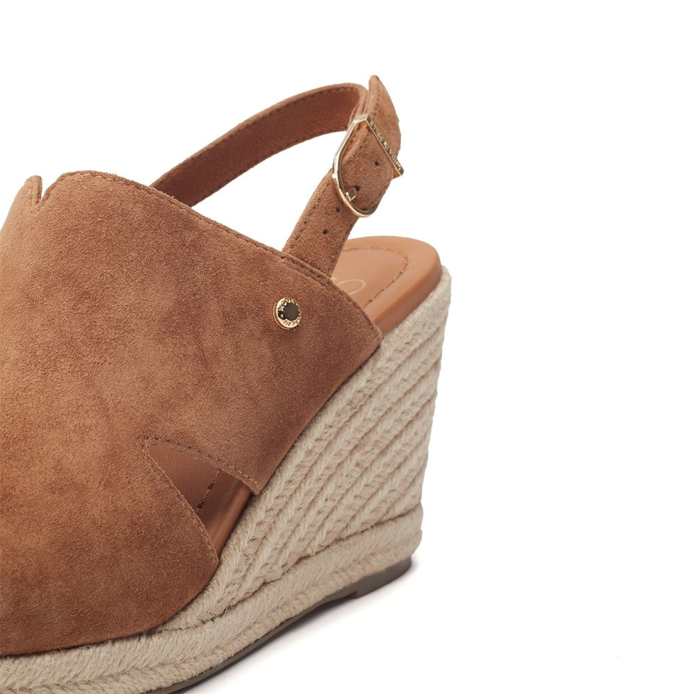 Kanji Tan Suede Sandals