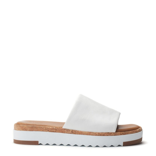 Kanzan White Leather Sandals