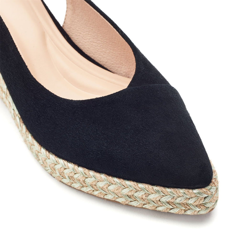 Kassani Black Suede Shoes