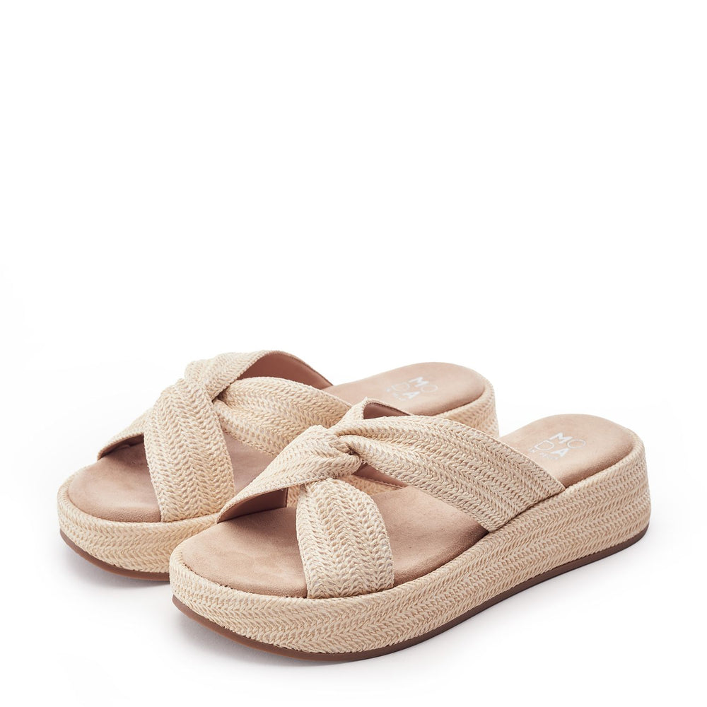 Keeli Light Natural Textile Sandals