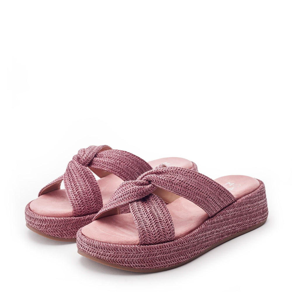 Keeli Pink Textile Sandals