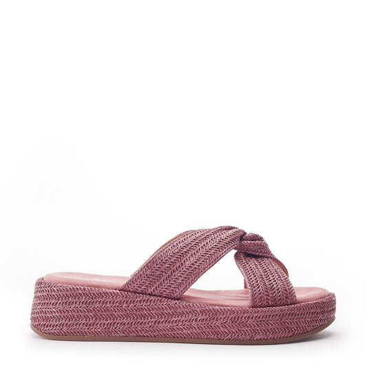 Keeli Pink Textile Sandals