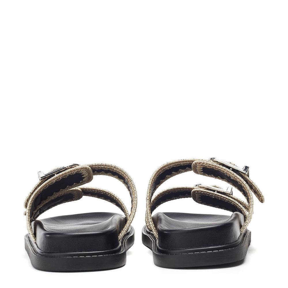 Kerriki Black Porvair Sandals