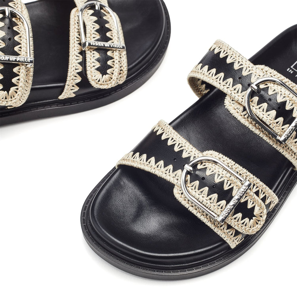 Kerriki Black Porvair Sandals