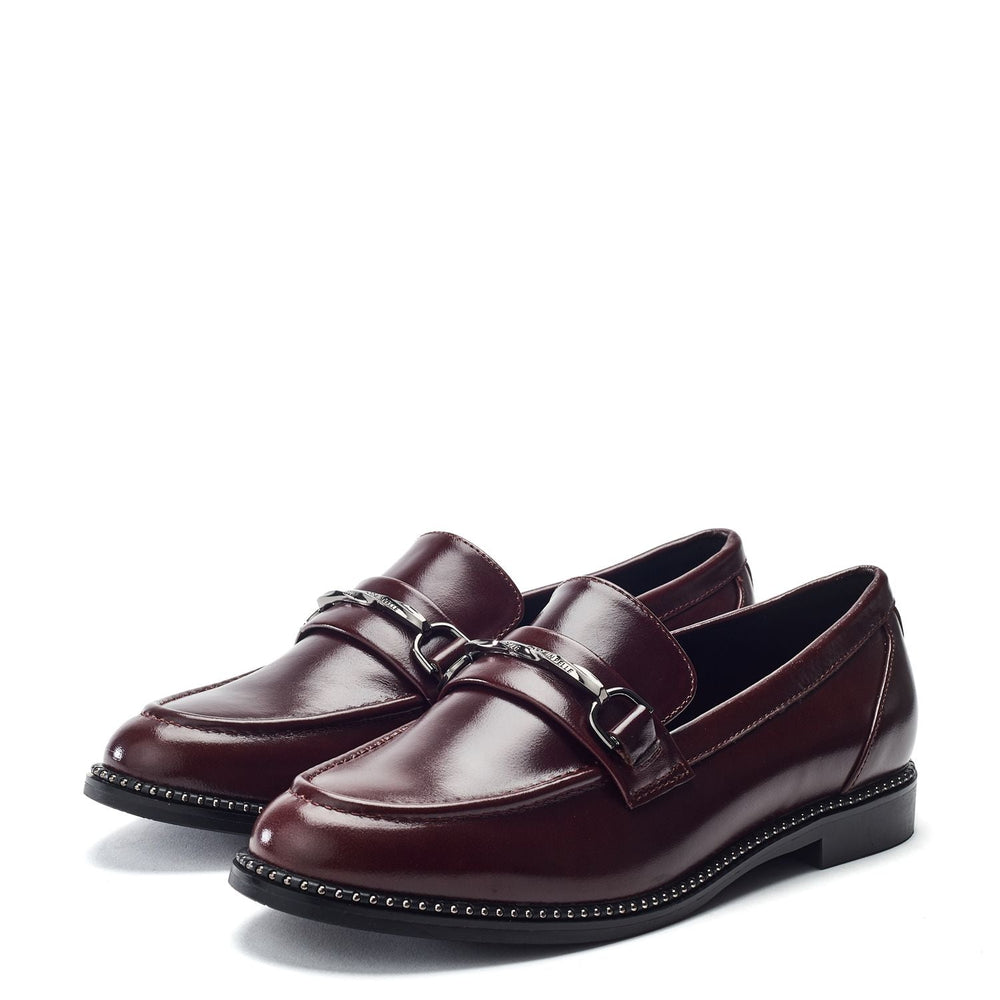 Kinzey Burgundy Leather Shoes