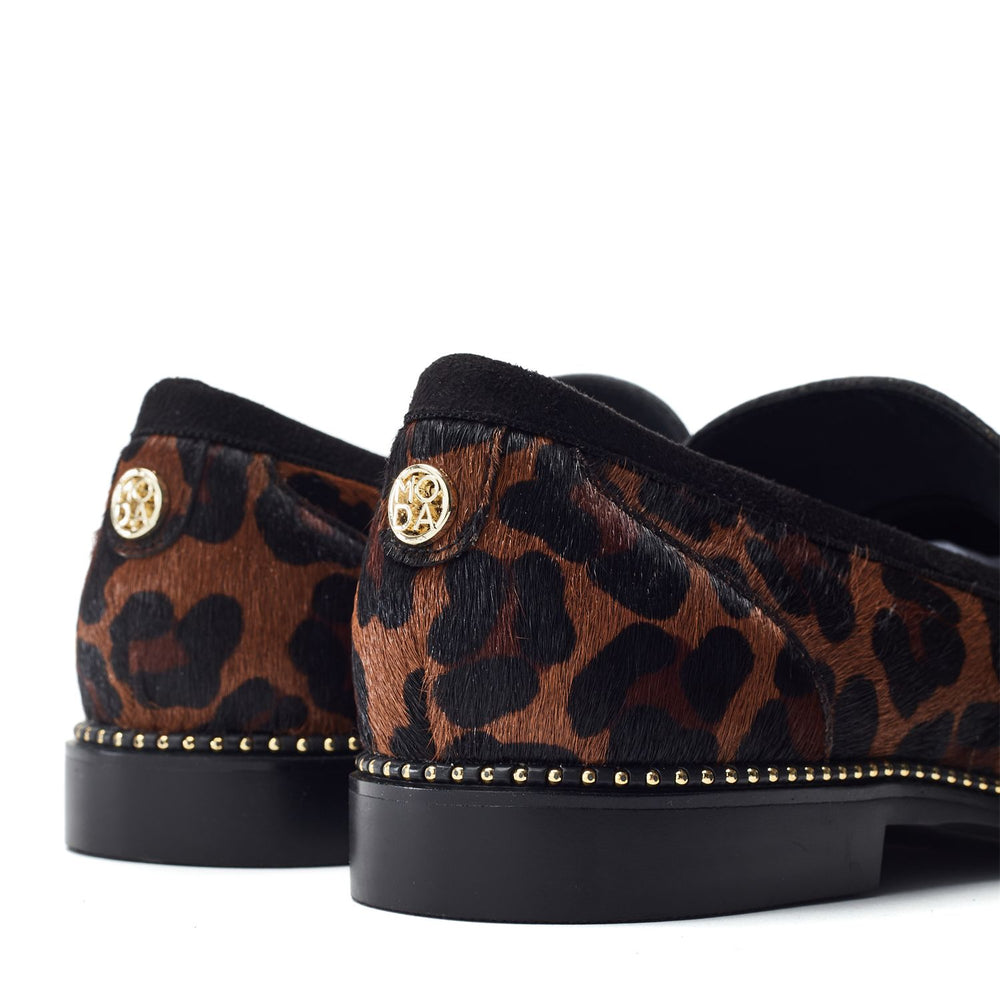 Kinzey Leopard Pony Hair Shoes