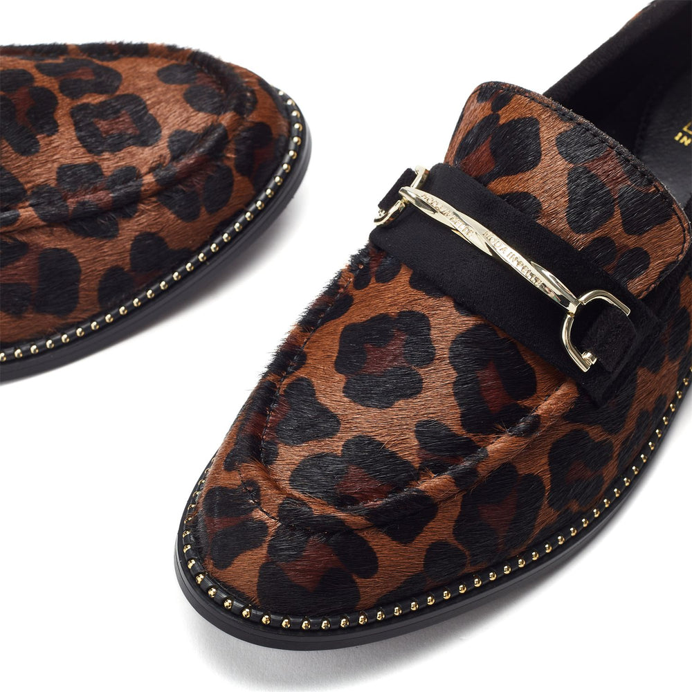 Kinzey Leopard Pony Hair Shoes