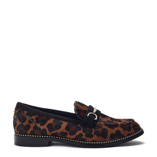 Kinzey Leopard Pony Hair Shoes
