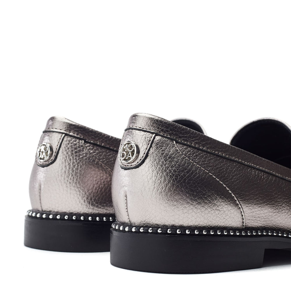 Kinzey Pewter Leather Shoes