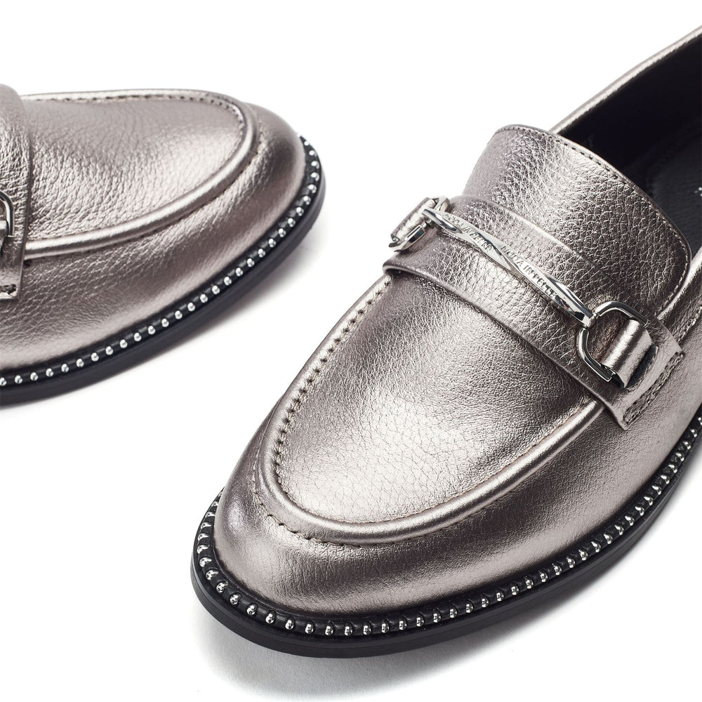 Kinzey Pewter Leather Shoes