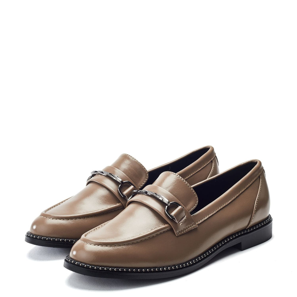 Kinzey Taupe Leather Shoes