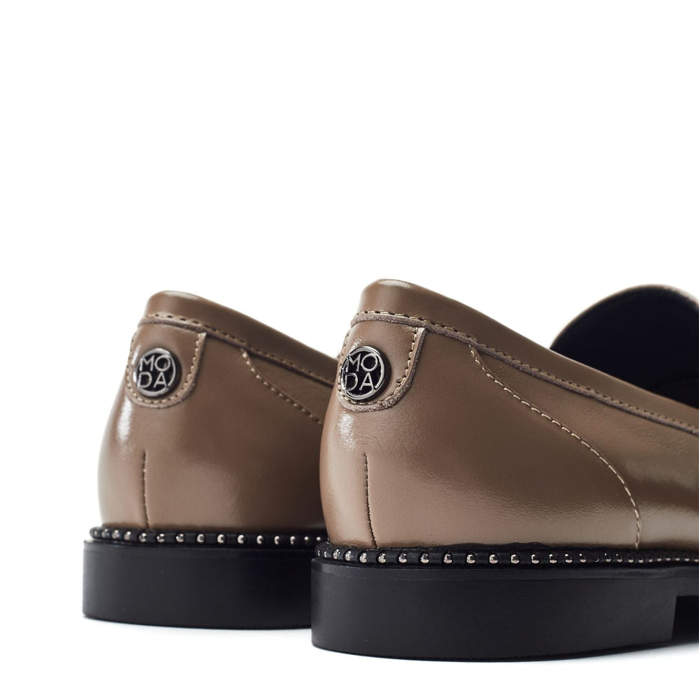 Kinzey Taupe Leather Shoes